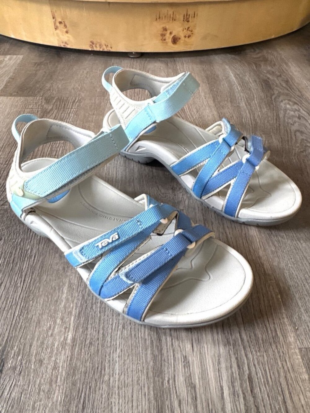 Teva Women's Tirra 4266 Blue & Light Blue Strappy Hiking Sandals Outdoor Size 8
